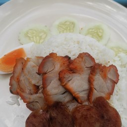 ข้าวหมูแดงสันคอฮ่องกง