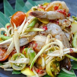 ส้มตำกุ้งสด