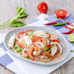 ยำวุ้นเส้นทะเลรวม