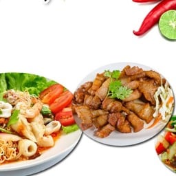 ยำวุ้นเส้น ยำมาม่า ตำแตง by Mata -