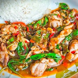 ผัดกระเพราไก่