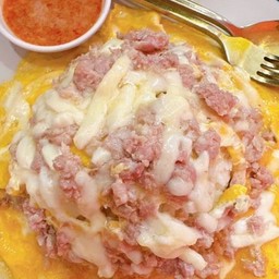 ข้าวไข่ข้นหมูสับชีสส