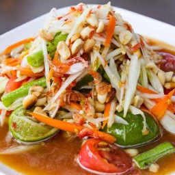ส้มตำ-ปลาเผา by เจ๊โหด 0000000
