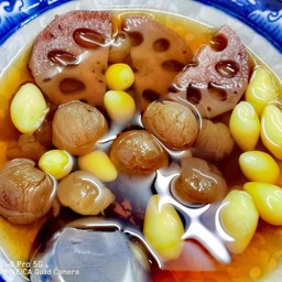 แปะก๊วยน้ำลำไย(รากบัว)