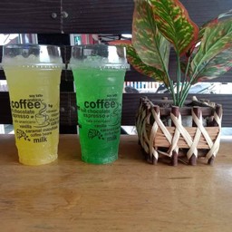 น้ำส้มโซดา+แอบเปิ้ลโซดา