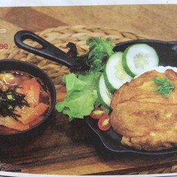 ข้าวไข่เจียว แกงกิมจิ