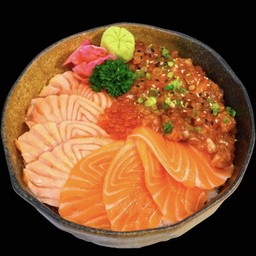 Salmon 3 Season ข้าวหน้าแซลมอน 3 ฤดู