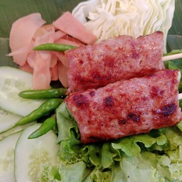 แหนมหมูย่าง(เปรี้ยว)ชุด3ไม้