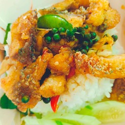 ข้าวปลาเก๋าพัดฉ่า