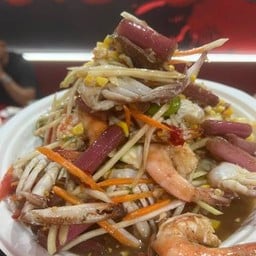 ตำปูม้า +กุ้งสด