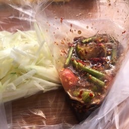 ตำปลาร้า แยกเครื่อง