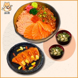 Salmon Value Set 6 ชุดอิ่มคุ้มแซลมอน 6