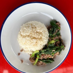 คะน้าฮ่องกงผัดหมูสับ