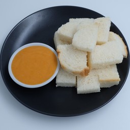 ชุดขนมปังนึ่ง+สังขยา ชาไท