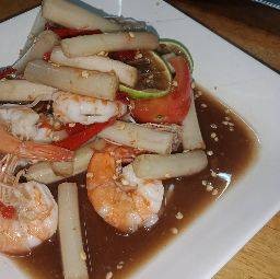 ตำไหลบัวกุ้งสุก