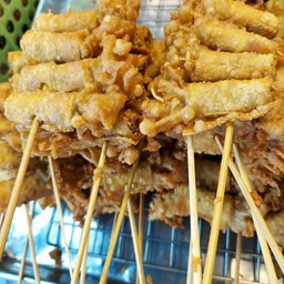 เกี๊ยวห่อเห็ดเข็มทองทอด