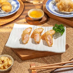 H1. ฟองเต้าหู้กุ้งทอด (3ชิ้น)