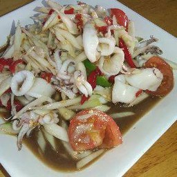 ตำปลาหมึก