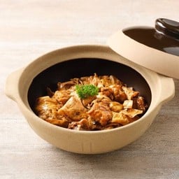 E6 ซี่โครงฟองเต้าหู้อบหม้อดิน 啫啫腐竹排骨煲