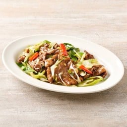 E21 เนื้อวัวผัดต้นหอมญี่ปุ่น 葱爆牛肉