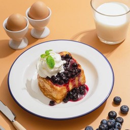บลูเบอร์รี่เฟรนช์โทสต์ Blueberry French Toast