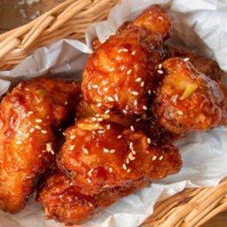 ไก่ทอดซอสเกาหลี 3ชิ้น (เผ็ดนิดๆกลมกล่อม)