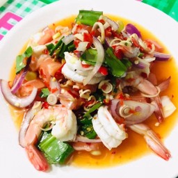 ยำกุ้งสุก