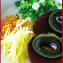 โจ๊กกุ้งไข่เยี่ยวม้า