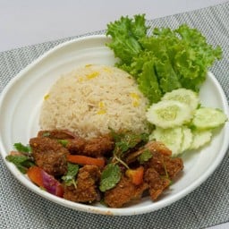 ข้าวมัน  ไก่แซ่บ