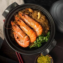 กุ้งอบวุ้นเส้นเพลินพุง