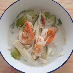 ต้มกะทิหน่อไม้_กุ้งสด