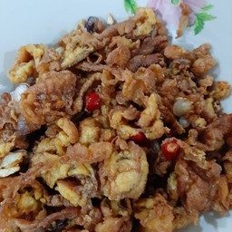 ข้าวไข่ขยี้กรอบ