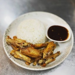 ข้าว+ปีกไก่ทอดน้ำปลา