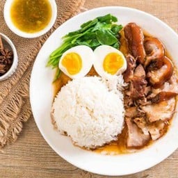 ข้าวขาหมู (ราดข้าว)