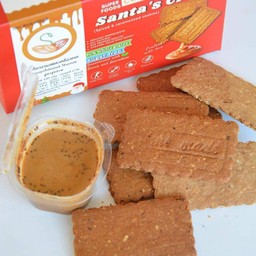 Sprouted Seeds คุกกี้คาราเมลและเครื่องเทศพร้อมคุกกี้บัตเตอร์ไร้นมเนย