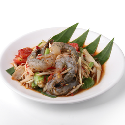 ตำปลาร้ากุ้งสด