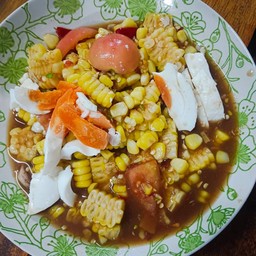 ตำข้าวโพดไข่เค็ม