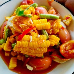 ตำไข่เค็มข้าวโพด