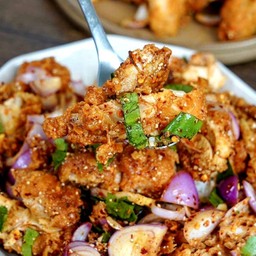 ยำไก่แซ่บ (กับข้าว)