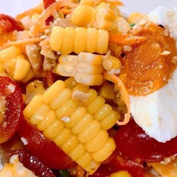 ตำข้าวโพดไข่เค็ม