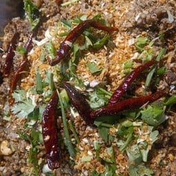 ลาบหมูคั่ว(ลาบเหนือ)