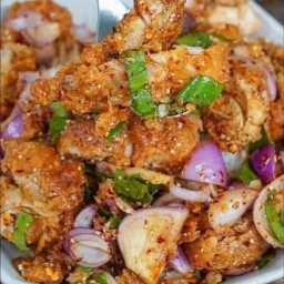 ยำไก่แซ่บกับแกล้ม