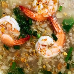 ข้าวต้ม กุ้งหมูสับ