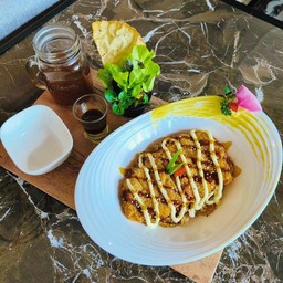 ข้าวหมูทอดคุโรบูตะเทอริยากิซอส