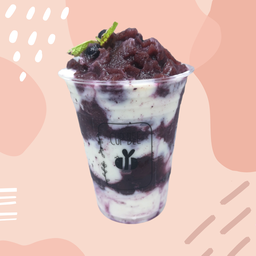 บลูเบอร์รี่สมูทตี้โยเกิร์ต