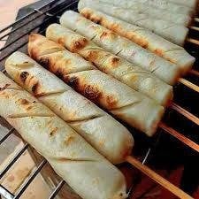 ปลาหมึกย่าง หน้าเซเว่น หลัง สภ แม่โจ้