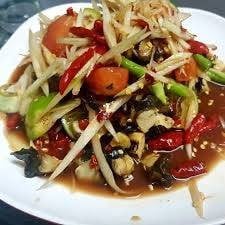 ตำกุ้งสดหอยเชอรึ่ปลาร้า