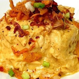 ข้าวไข่ข้น+น้ำพริกกากหมู