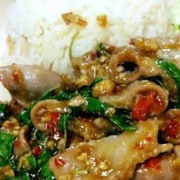 ข้าว-กะเพราไส้อ่อน
