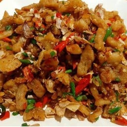 ข้าวกากหมูคั่วพริกเกลือ